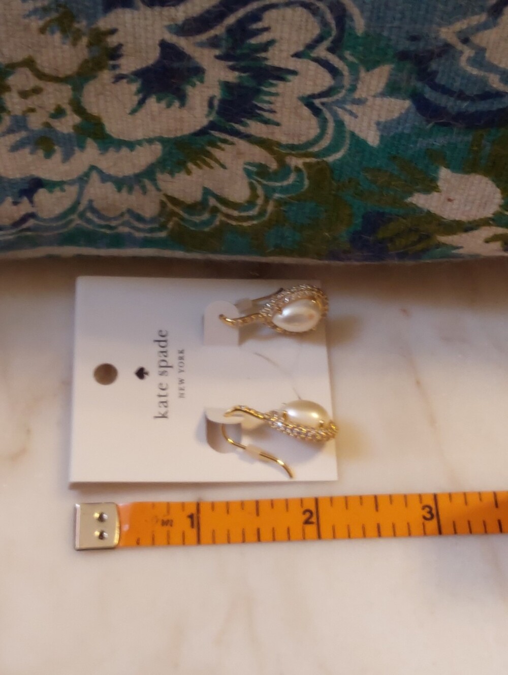 NWT Kate Spade Faux Pearl Earrings, MSRP $79 - Picture 5 of 7